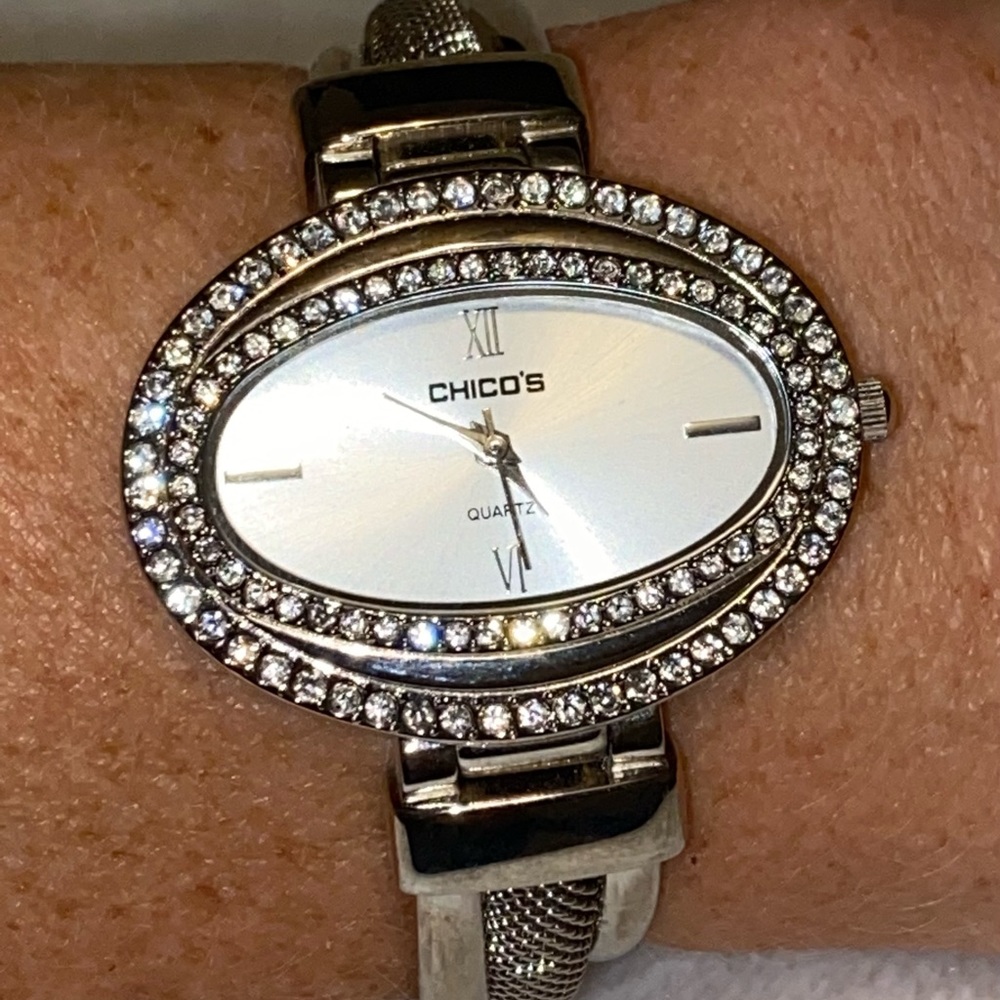 Chico’s Rhinestone Cuff Watch - Picture 3 of 3